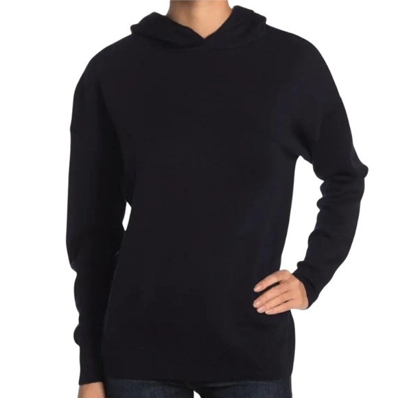 M by Magaschoni Wool Blend Solid Knit Hoodie NWOT - Picture 1 of 9